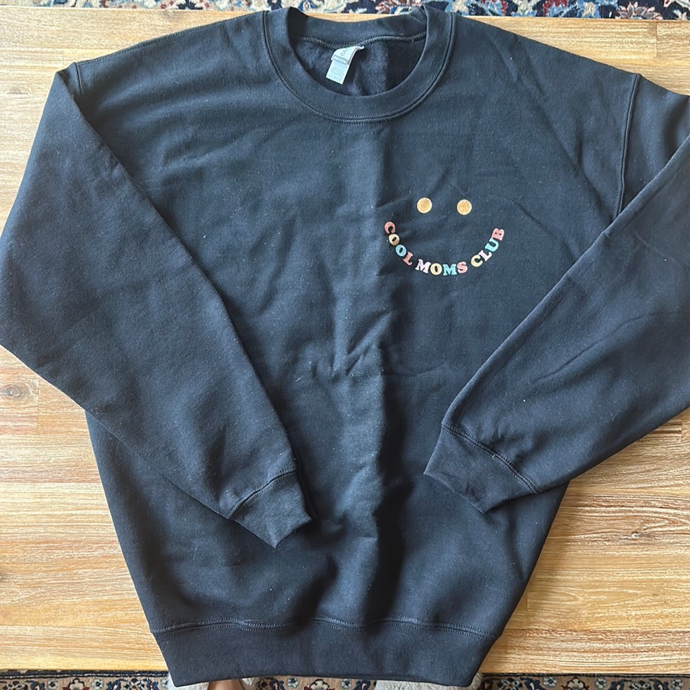 NEW Cool Mom’s Club Black Sweatshirt - size L